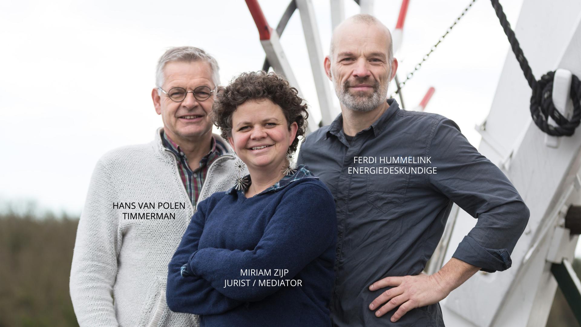 Kandidaten GL Olst-Wijhe: Hans van Polen, Miriam Zijp, Ferdi Hummelink